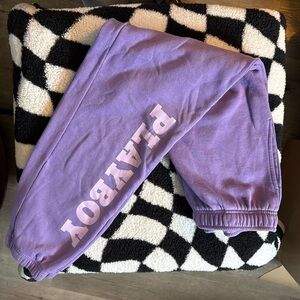 PLAYBOY Purple Kids Sweatpants